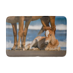 Cutest Baby Animals Newborn Corolla Wild Horse Bath Mat