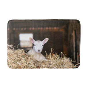 Cutest Baby Animals Newborn Lamb Bath Mat