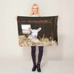 Cutest Baby Animals   Newborn Lamb Fleece Blanket