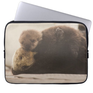 Cutest Baby Animals Newborn Otter Pup Laptop Sleeve