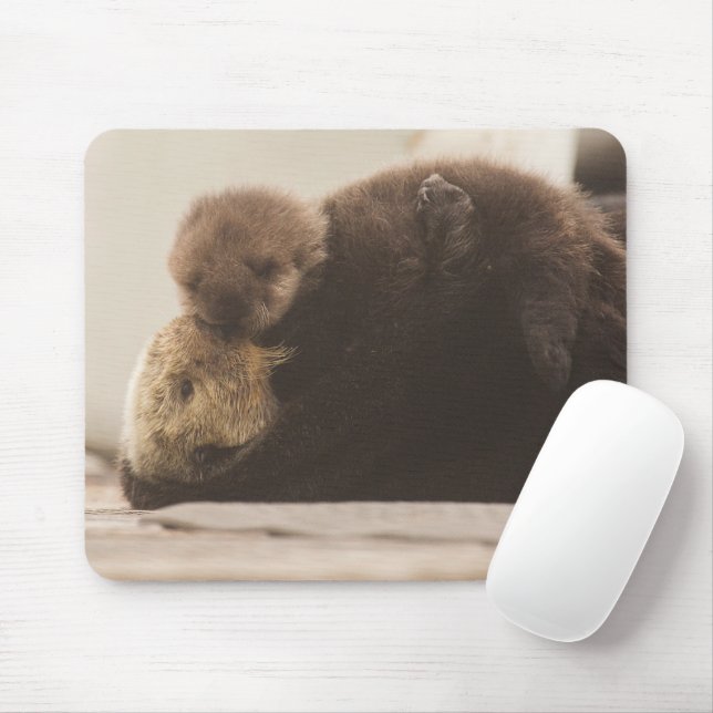 Cutest Baby Animals | Newborn Otter Pup Mouse Pad (With Mouse)