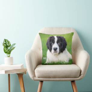 Cutest Baby Animals Newfoundland Puppy Cushion