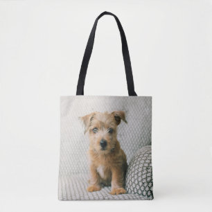 Cutest Baby Animals Norfolk Terrier Puppy Tote Bag