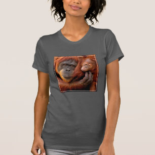 Cutest Baby Animals   Orangutan Mum & Baby T-Shirt
