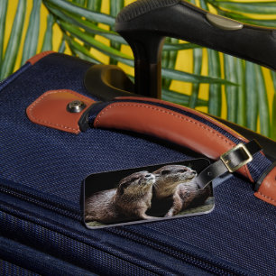 Cutest Baby Animals   Otters Holding Hands Luggage Tag