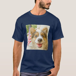 Cutest Baby Animals Patriotic Corgi Puppy T-Shirt