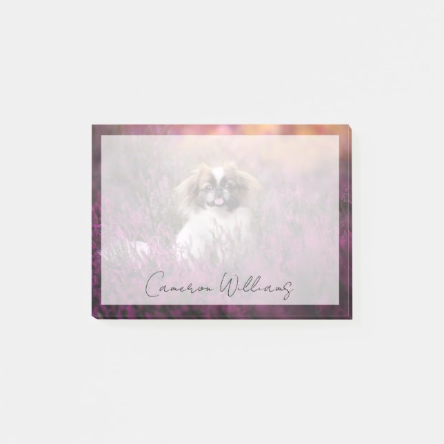 Cutest Baby Animals | Pekingese Puppy Post-it Notes (Front)