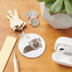 Cutest Baby Animals Pine Marten Key Ring