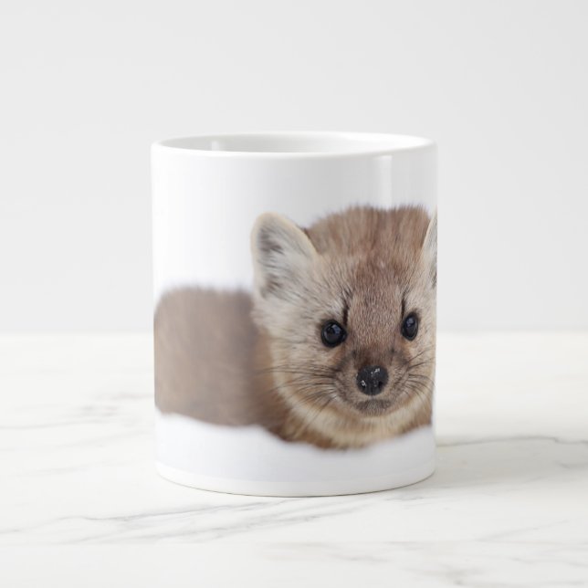 Cutest Baby Animals | Pine Marten Large Coffee Mug (Front)
