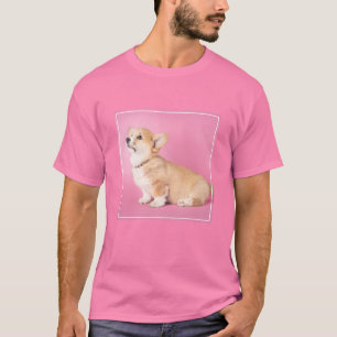 Cutest Baby Animals Pink Corgi Puppy T-Shirt