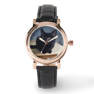 Cutest Baby Animals   Portrait of a Black Cat Watch