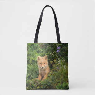 Cutest Baby Animals   Red Fox at Umnak Alaska Tote Bag