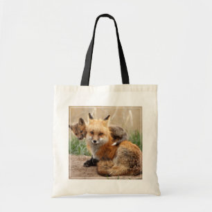 Cutest Baby Animals   Red Fox & Baby Tote Bag