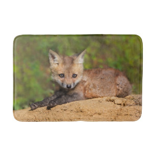 Cutest Baby Animals   Red Fox Pup Bath Mat