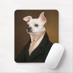 Cutest Baby Animals   Royal Chihuahua Portrait Mouse Pad