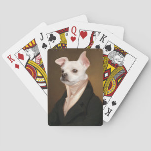 Cutest Baby Animals Royal Chihuahua Portrait Playing Cards