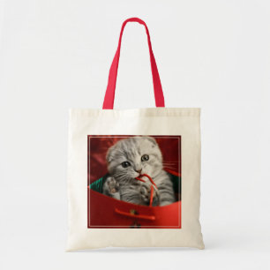 Cutest Baby Animals Scottish Fold Kitten Tote Bag