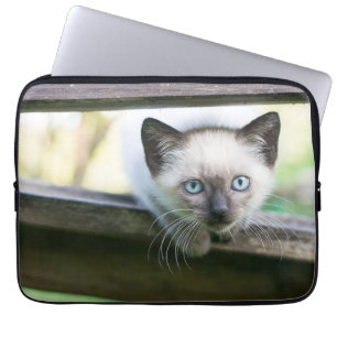 Cutest Baby Animals Siamese Kitten 2 Laptop Sleeve