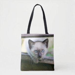 Cutest Baby Animals   Siamese Kitten Tote Bag