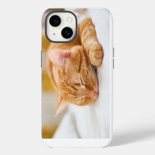 Cutest Baby Animals Sleeping Ginger Cat iPhone 14 Case