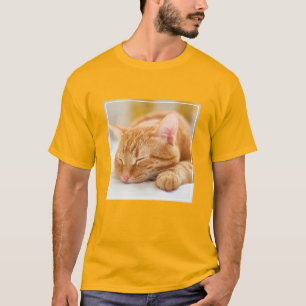 Cutest Baby Animals   Sleeping Ginger Cat T-Shirt