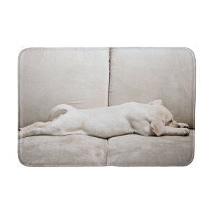 Cutest Baby Animals Sleepy Yellow Labrador Puppy Bath Mat