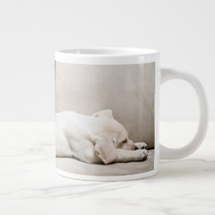 Cutest Baby Animals Sleepy Yellow Labrador Puppy Large Coffee Mug