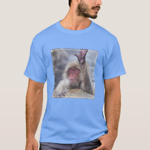 Cutest Baby Animals   Snow Monkey Face T-Shirt