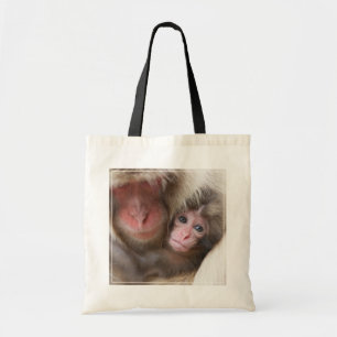 Cutest Baby Animals   Snow Monkey Tote Bag