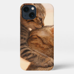 Cutest Baby Animals Tabby Kitten Kiss iPhone 13 Case