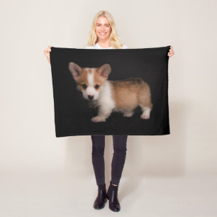 Cutest Baby Animals Tiny Corgi Fleece Blanket