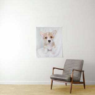Cutest Baby Animals   Tiny Corgi Tapestry