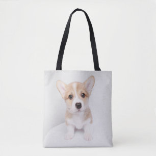 Cutest Baby Animals Tiny Corgi Tote Bag