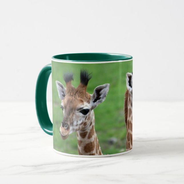 Cutest Baby Animals | Two Baby Giraffes Mug (Front Left)