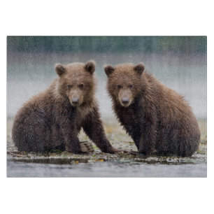 Cutest Baby Animals   Two Bear Cubs Cutting Board