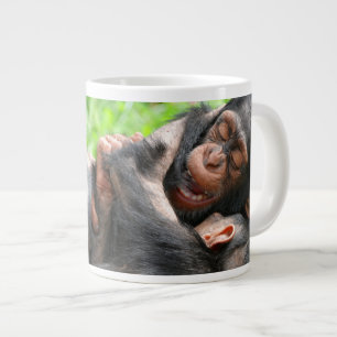 Cutest Baby Animals   Two Young Chimpanzees Large Coffee Mug