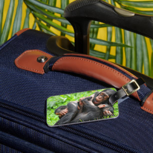 Cutest Baby Animals   Two Young Chimpanzees Luggage Tag