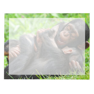 Cutest Baby Animals   Two Young Chimpanzees Notepad