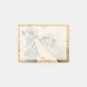 Cutest Baby Animals Two Young Meerkats Post-it Notes