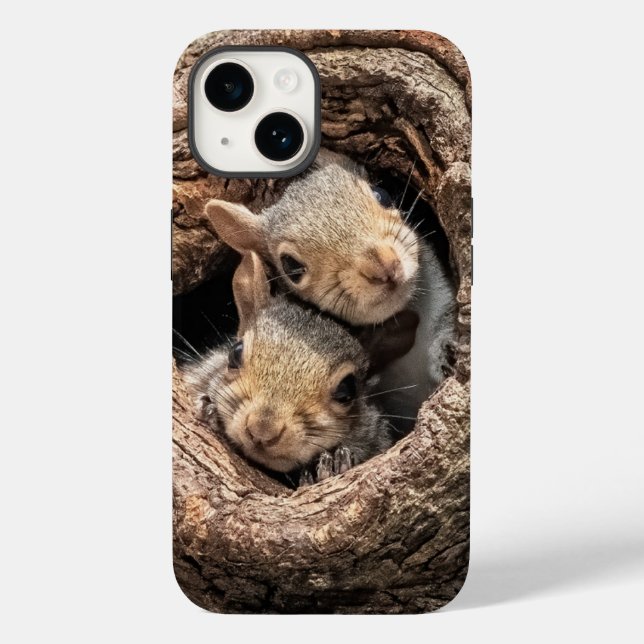 Cutest Baby Animals | Two Young Squirrels Case-Mate iPhone Case (Back)