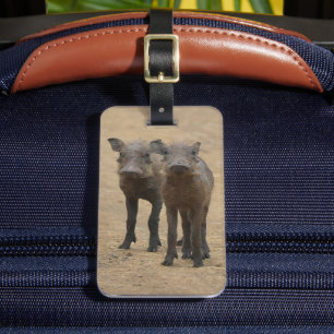 Cutest Baby Animals Two Young Warthogs Luggage Tag