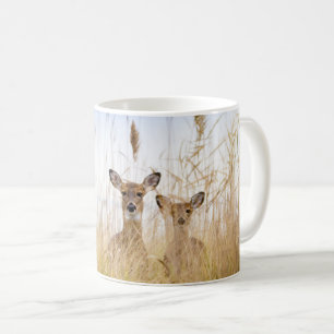 Cutest Baby Animals Two Young White Tailed Deer Coffee Mug
