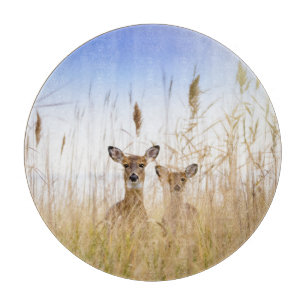 Cutest Baby Animals   Two Young White Tailed Deer Cutting Board