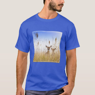 Cutest Baby Animals Two Young White Tailed Deer T-Shirt