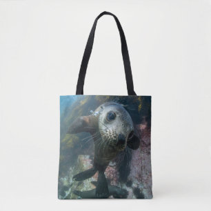 Cutest Baby Animals Underwater Cape Fur Seal Tote Bag