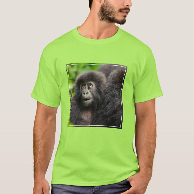 Cutest Baby Animals | Young Mountain Gorilla T-Shirt (Front)