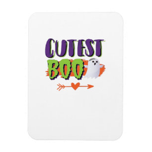 Cutest Boo Halloween Funny Casual Magnet