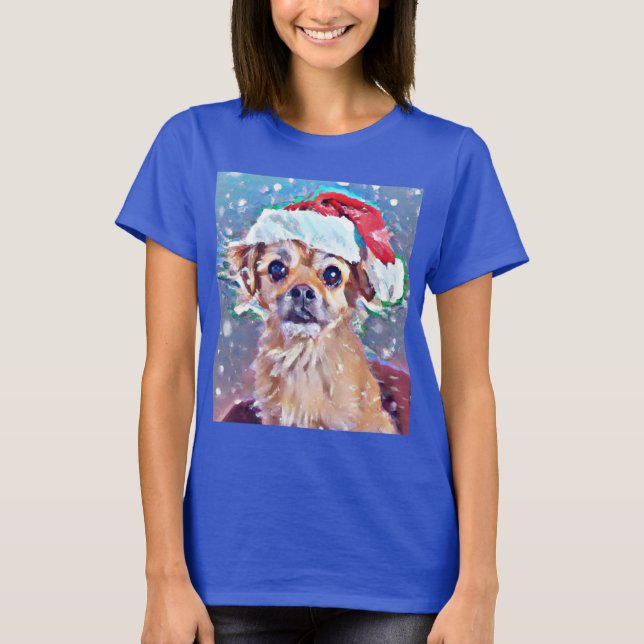 Cutest Christmas doggie ever! T-Shirt (Front)