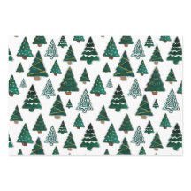 Cutest Christmas Tree Gift Wrap - 3 Paper Sheets