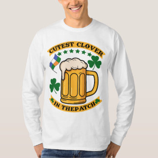Cutest Clover Beer Mug St. Patrick's Day Design wi T-Shirt
